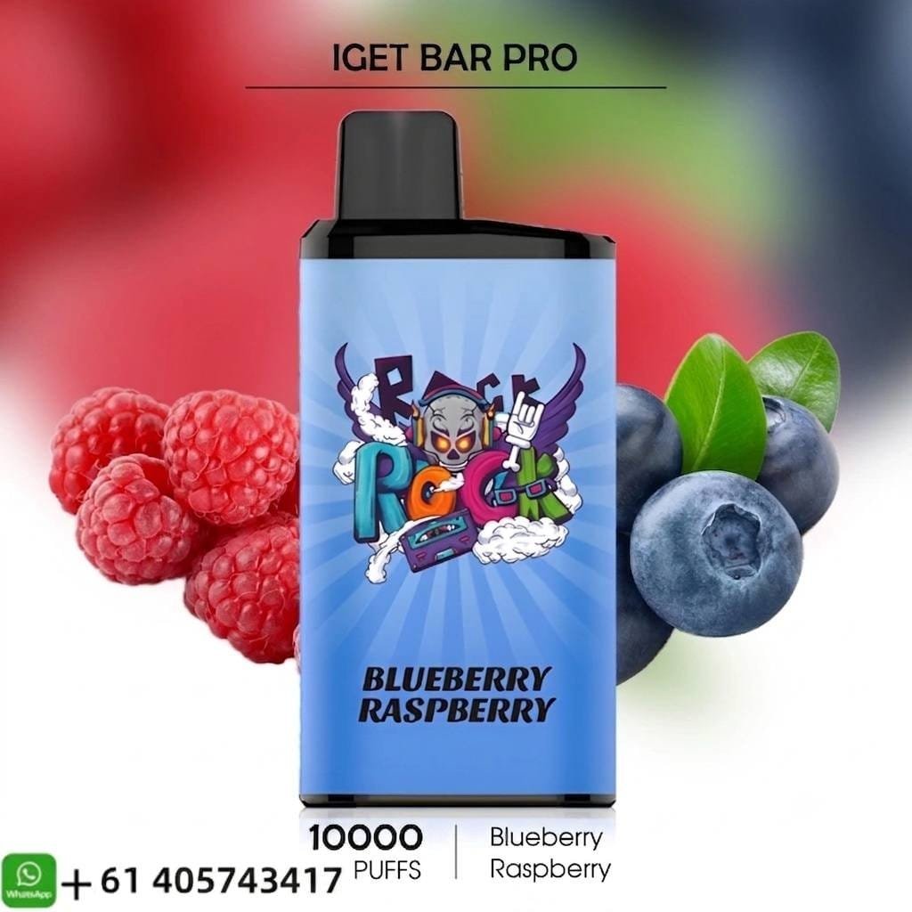 photo_2026-07-13_11-54-13.jpg IGET Bar Pro Blueberry Raspberry 10000 Puffs - Image 1
