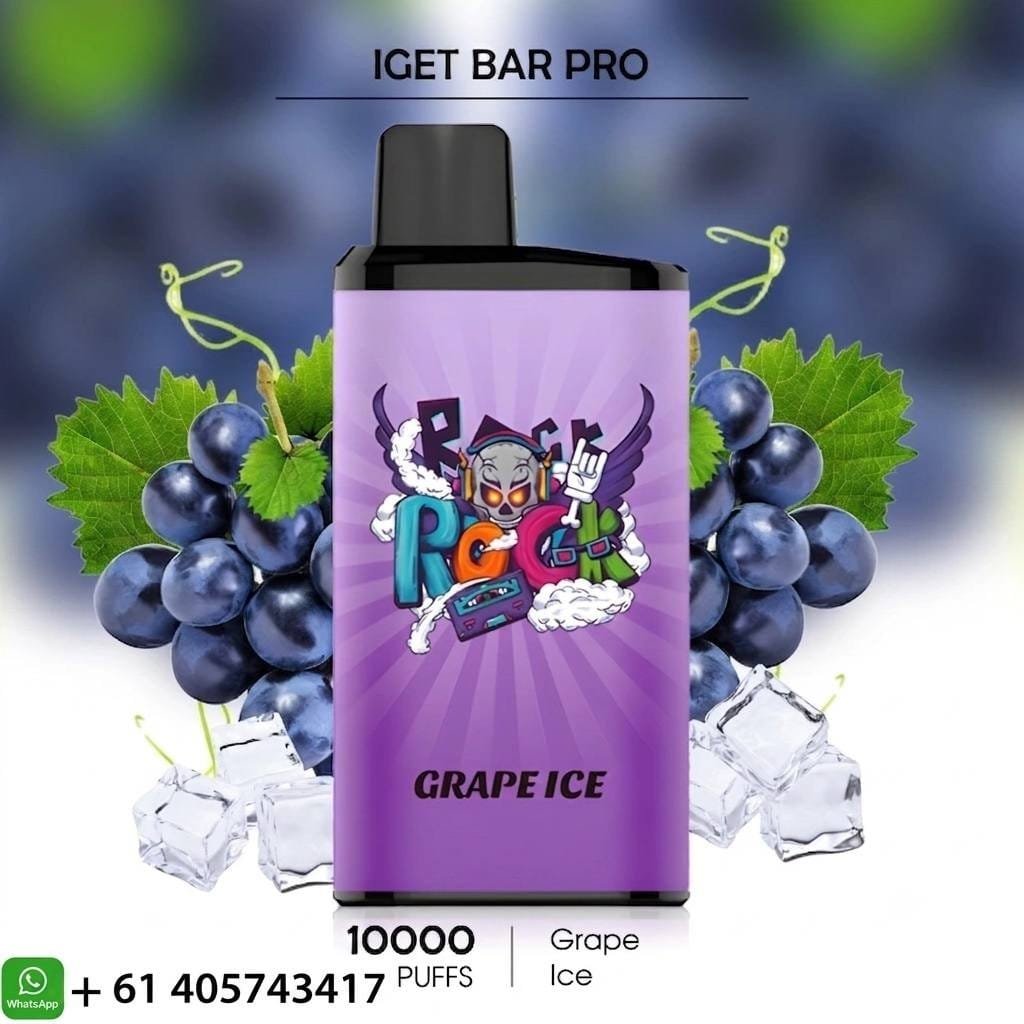 photo_2026-07-13_11-54-17.jpg IGET Bar Pro Grape Ice 10000 Puffs - Image 1